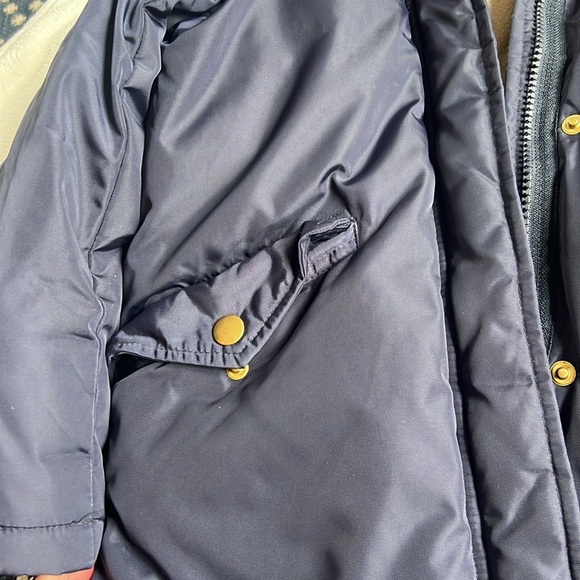 Crewcuts Navy Blue Winter Coat with Detachable Faux Fur Hood size 6-7 - Picture 8 of 12